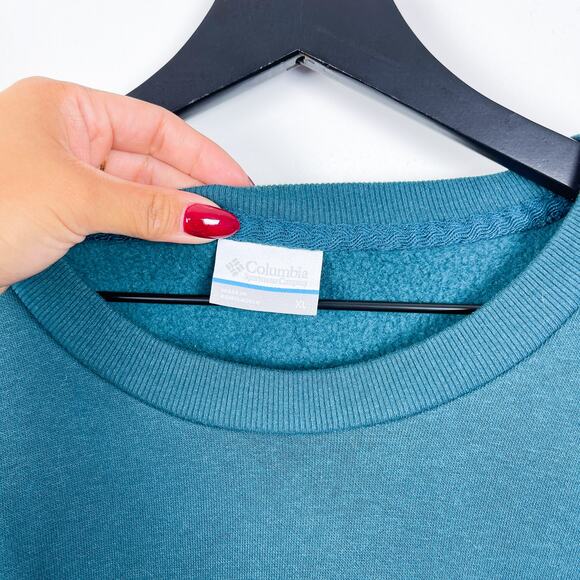Columbia Womens XS Fleece Crew Pullover Sweater Blue - Picture 3 of 10